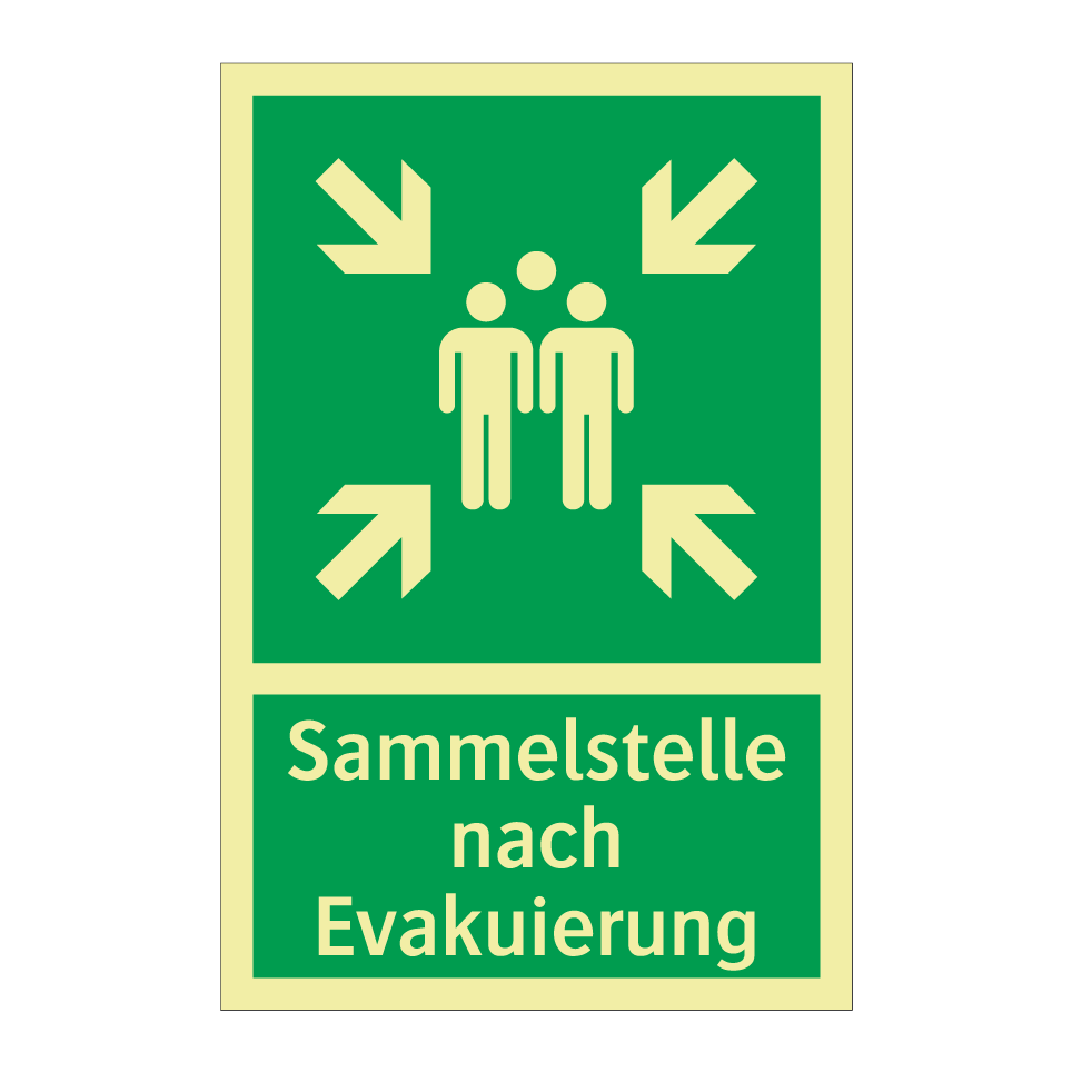 Sammelstelle nach Evakuierung