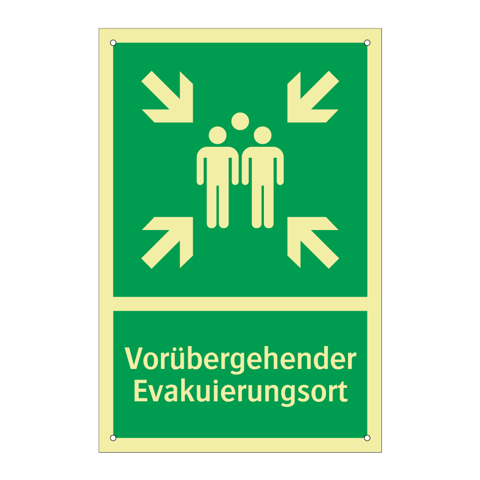 Vorübergehender Evakuierungsort