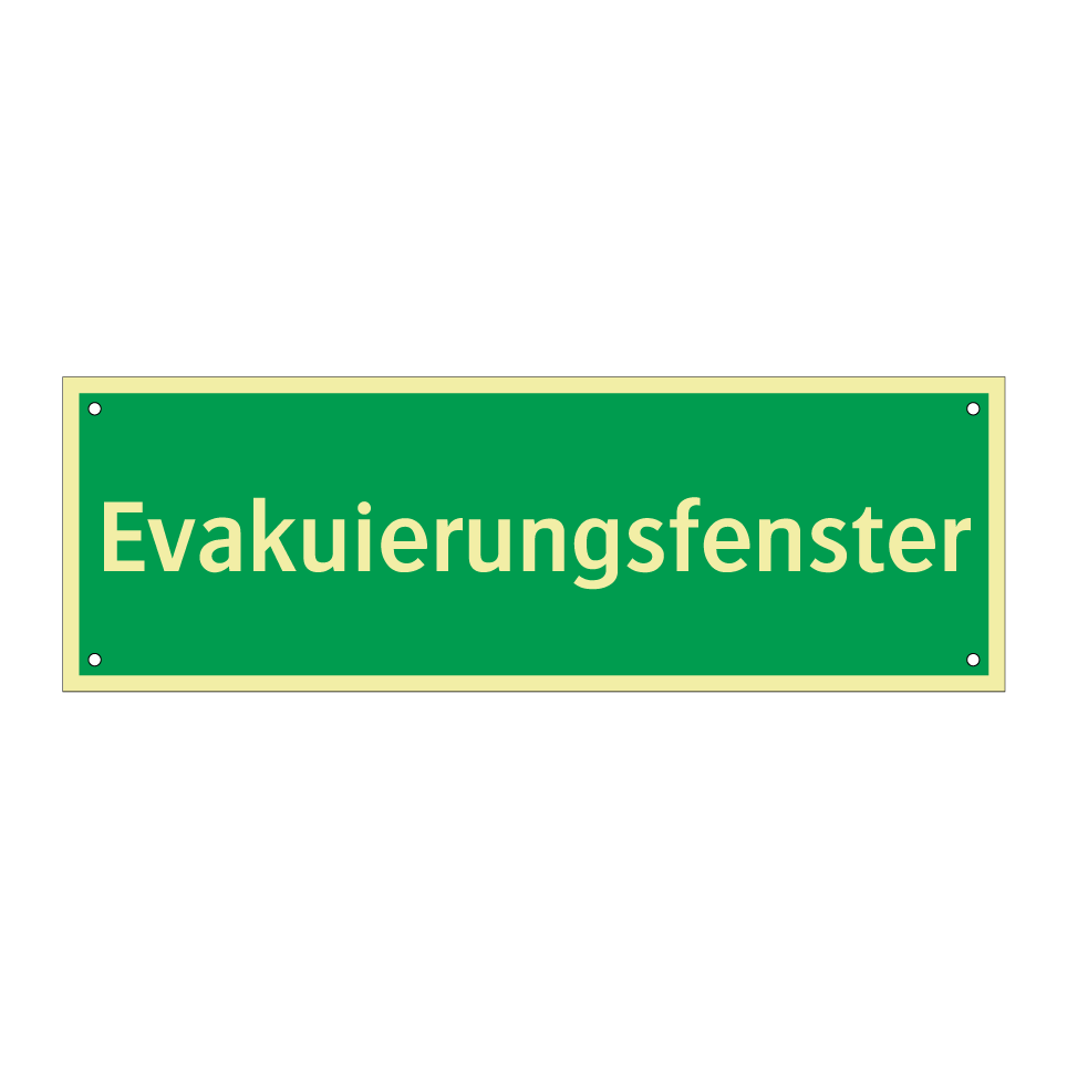 Evakuierungsfenster