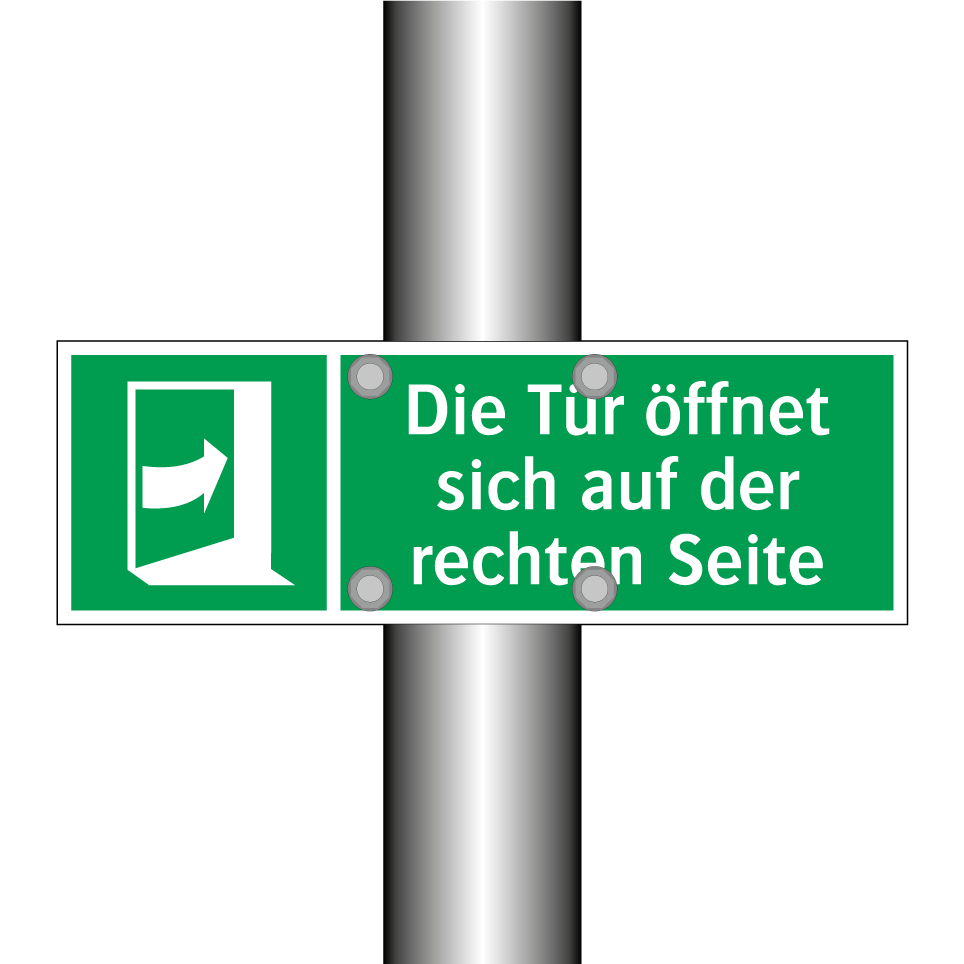 Die Tür öffnet sich auf der rechten Seite