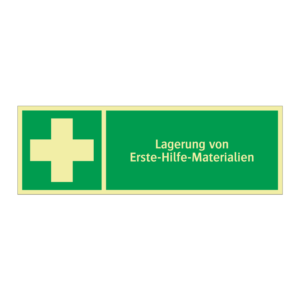 Lagerung von Erste-Hilfe-Materialien