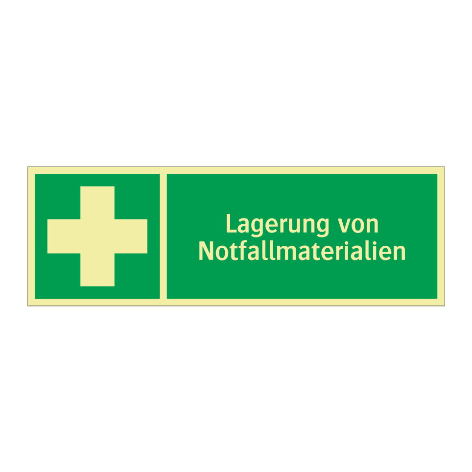 Lagerung von Notfallmaterialien