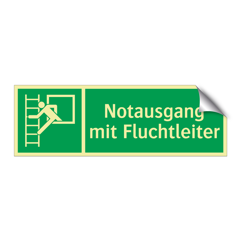 Notausgang mit Fluchtleiter