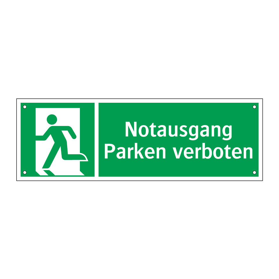 Notausgang Parken verboten