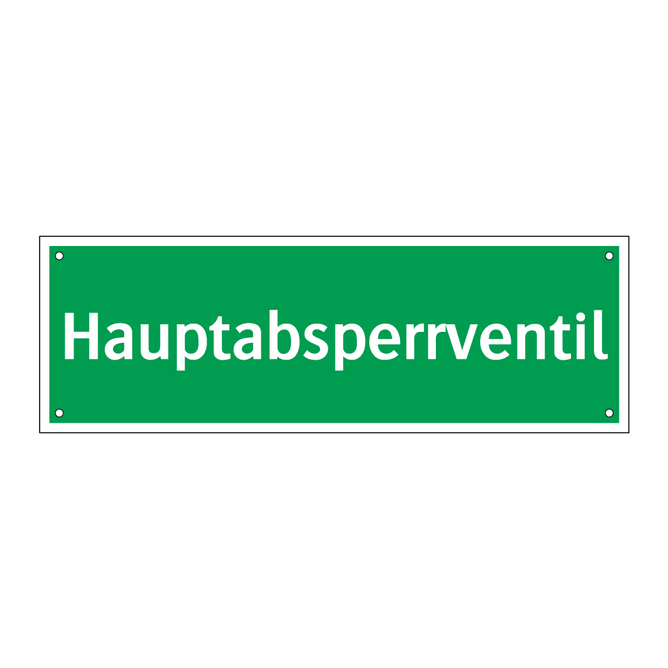 Hauptabsperrventil