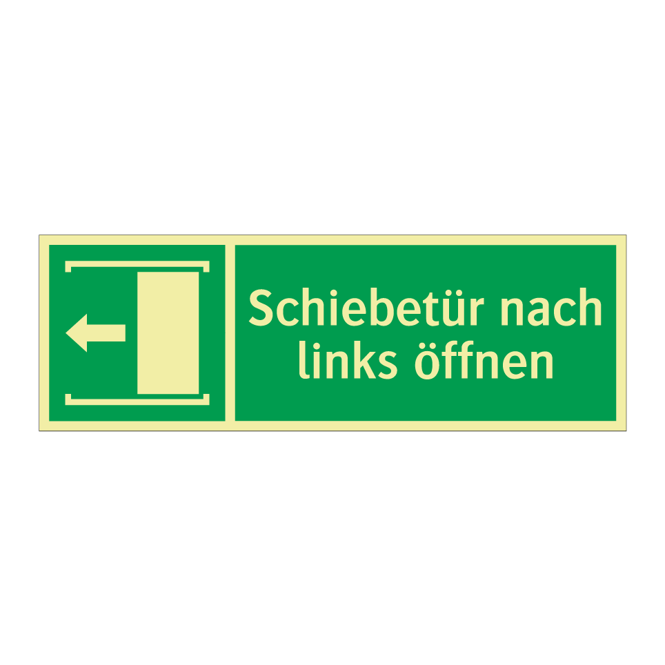 Schiebetür nach links öffnen