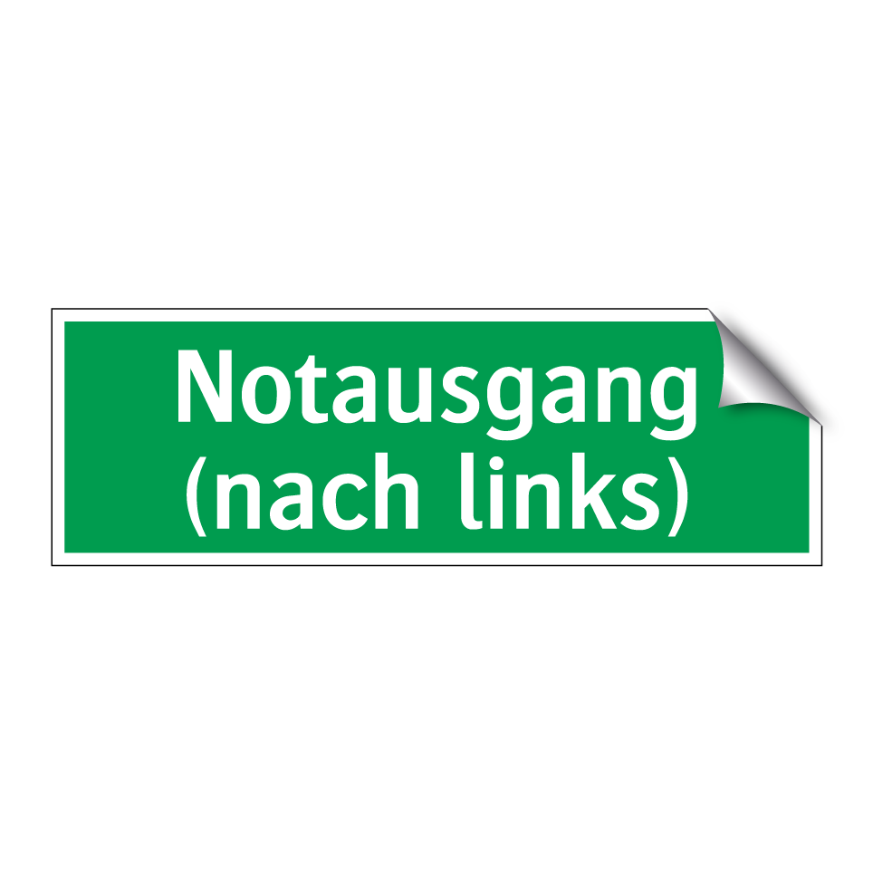 Notausgang (nach links)