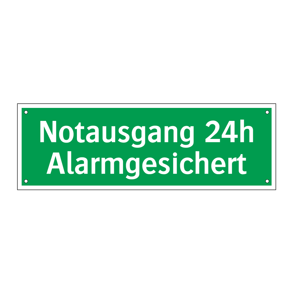 Notausgang 24h Alarmgesichert