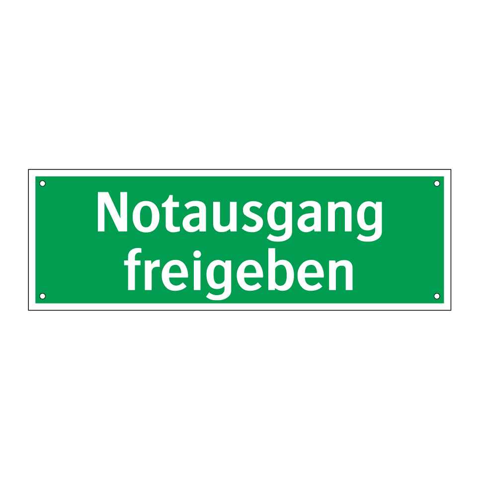 Notausgang freigeben