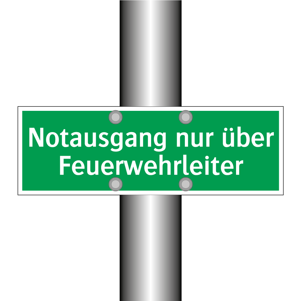 Notausgang nur über Feuerwehrleiter