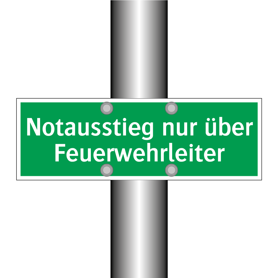 Notausstieg nur über Feuerwehrleiter