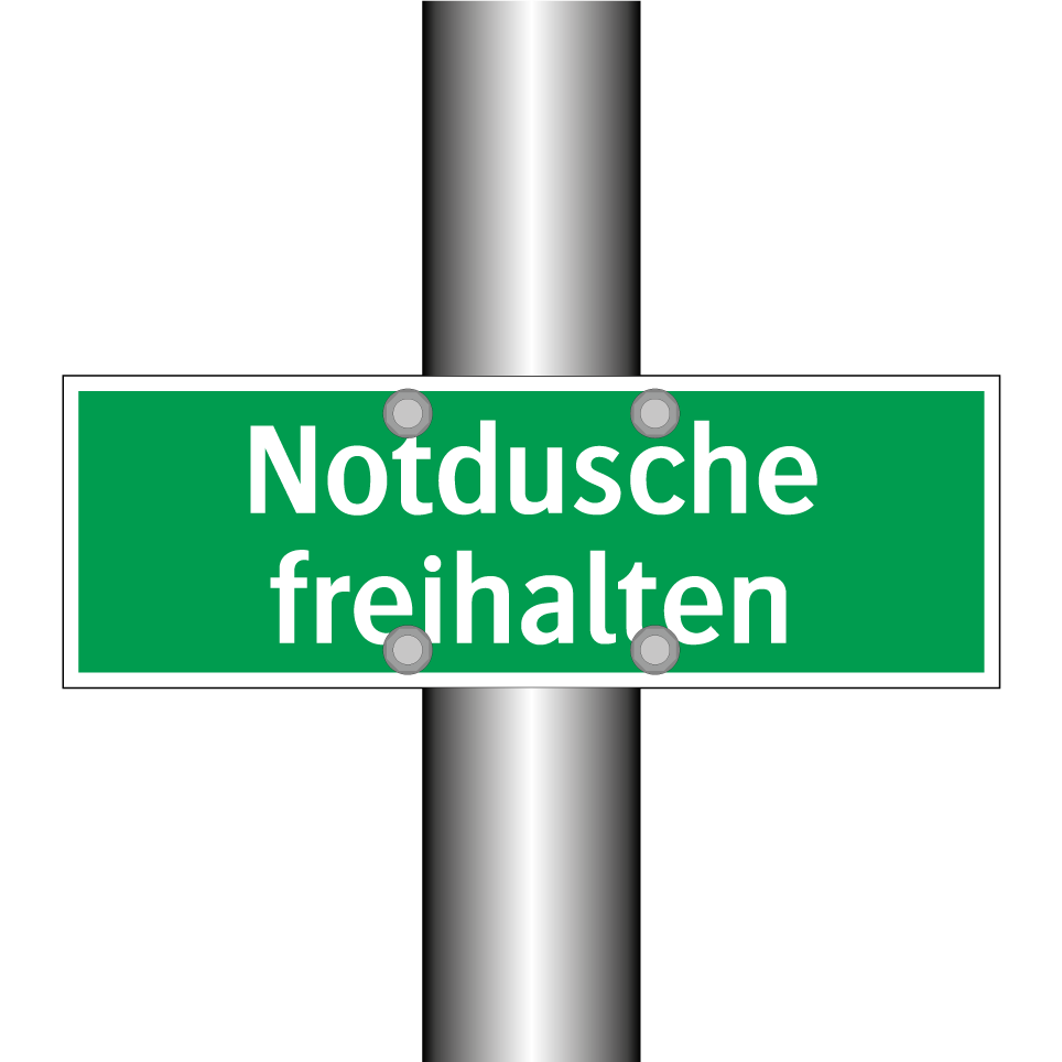 Notdusche freihalten