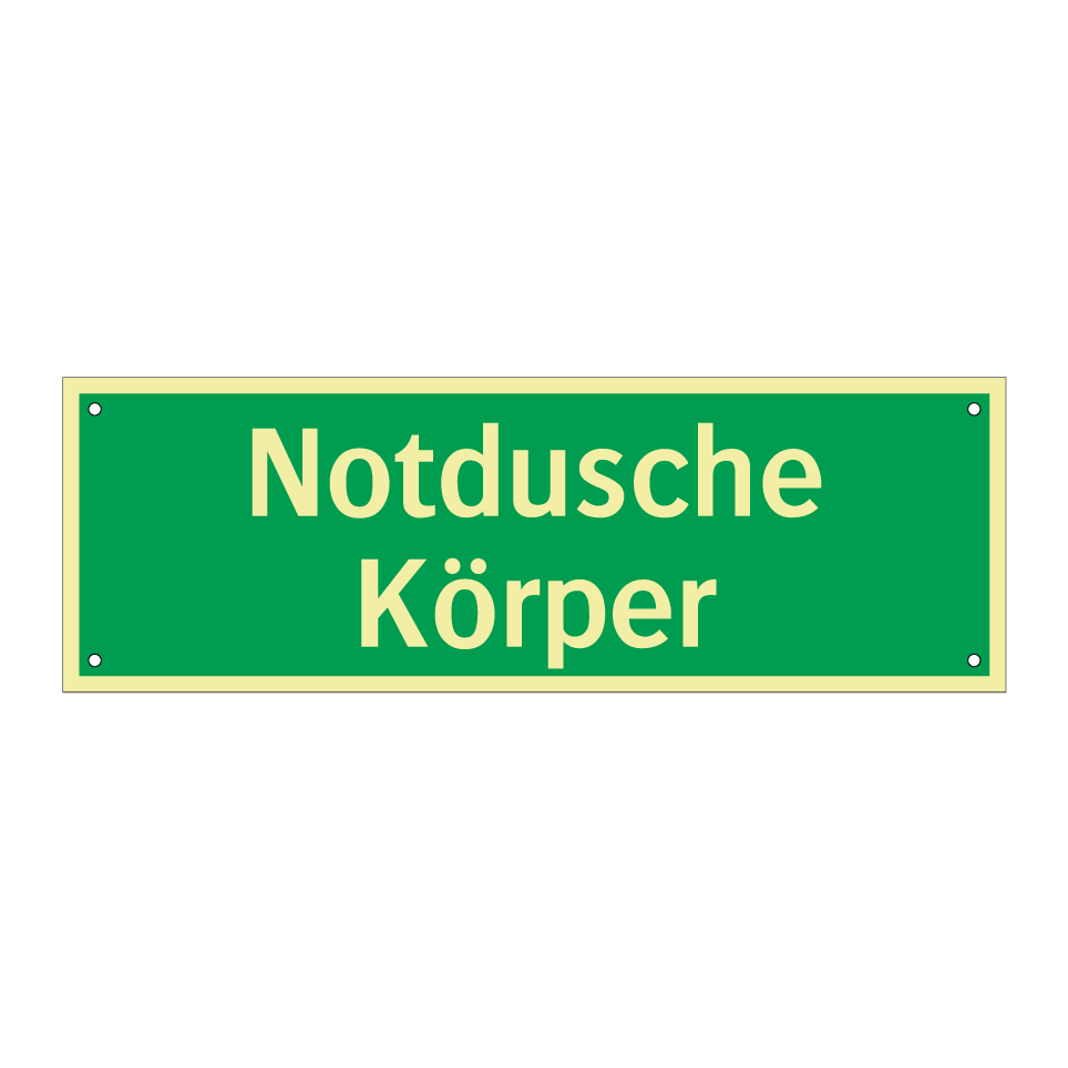 Notdusche Körper