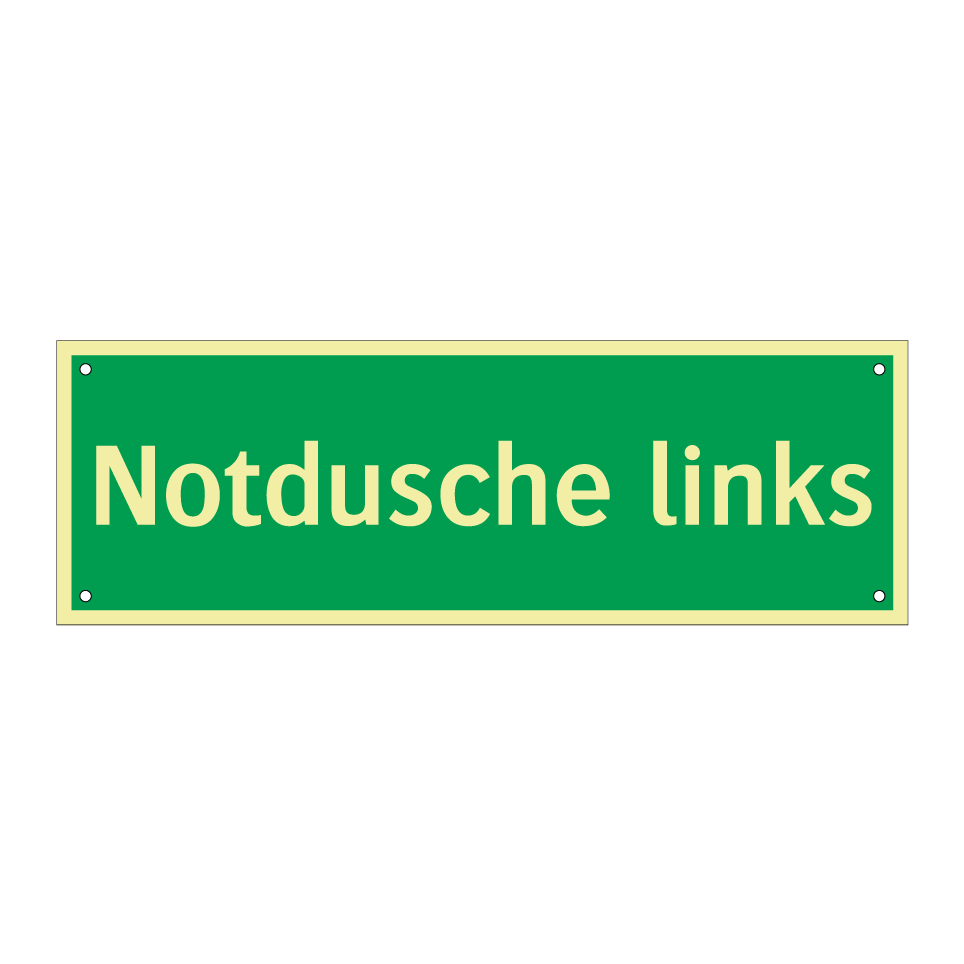 Notdusche links