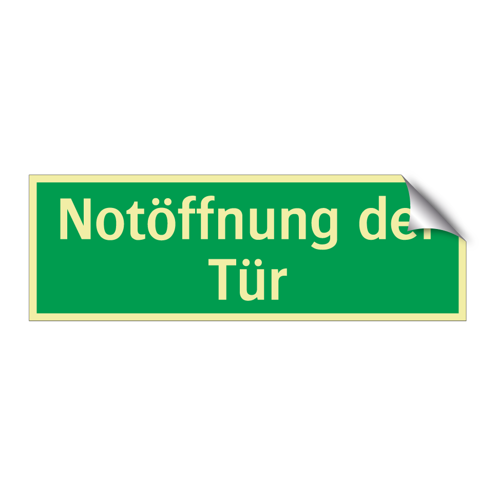 Notöffnung der Tür