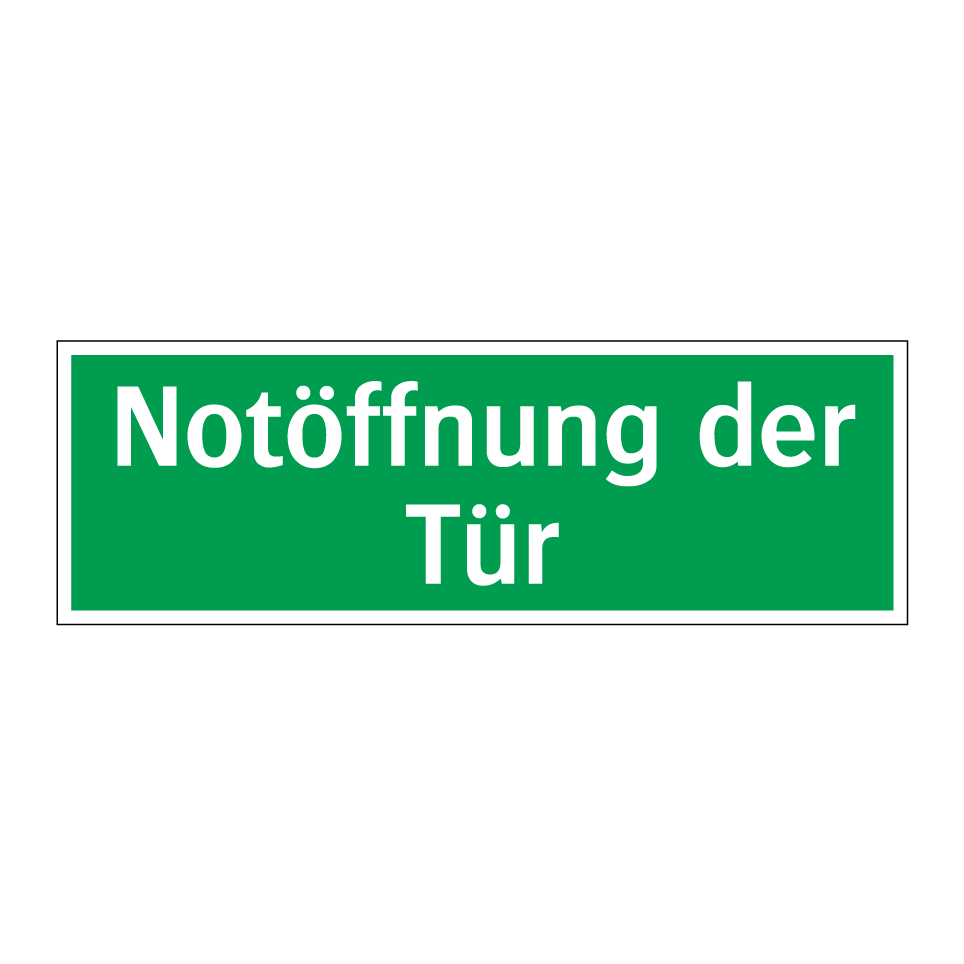 Notöffnung der Tür