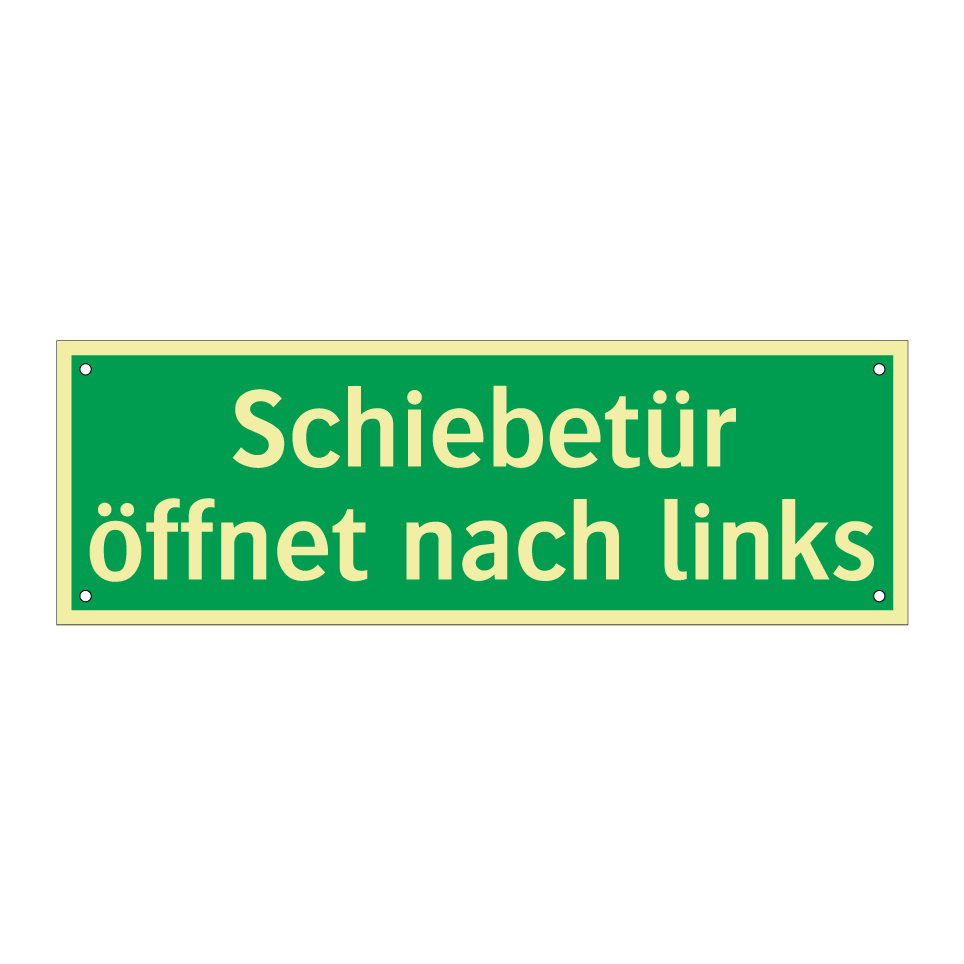 Schiebetür öffnet nach links