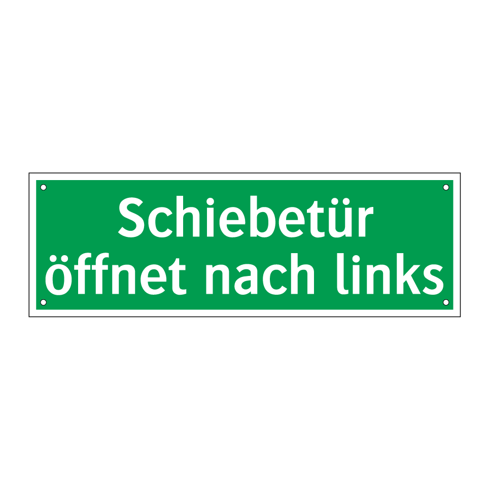 Schiebetür öffnet nach links