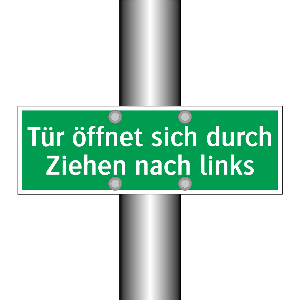 Tür öffnet sich durch Ziehen nach links