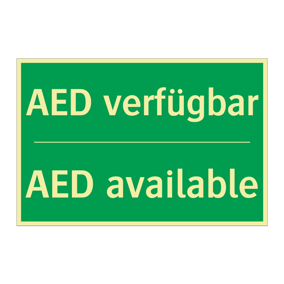 AED verfügbar - AED available