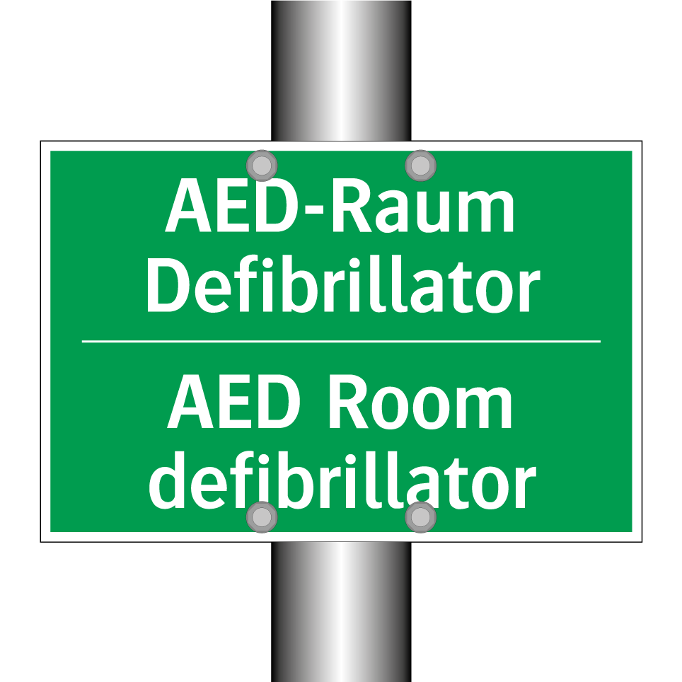 AED-Raum Defibrillator - AED Room defibrillator