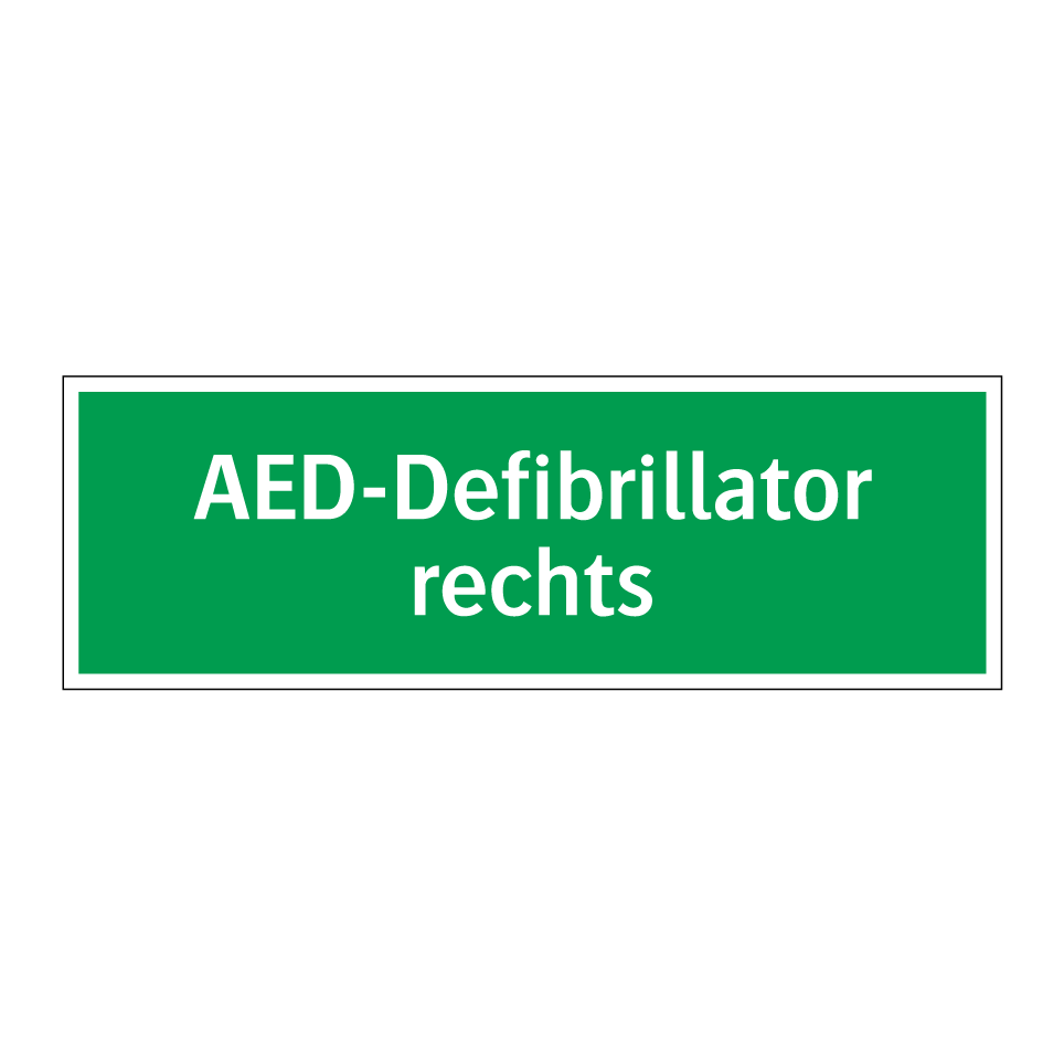 AED-Defibrillator rechts