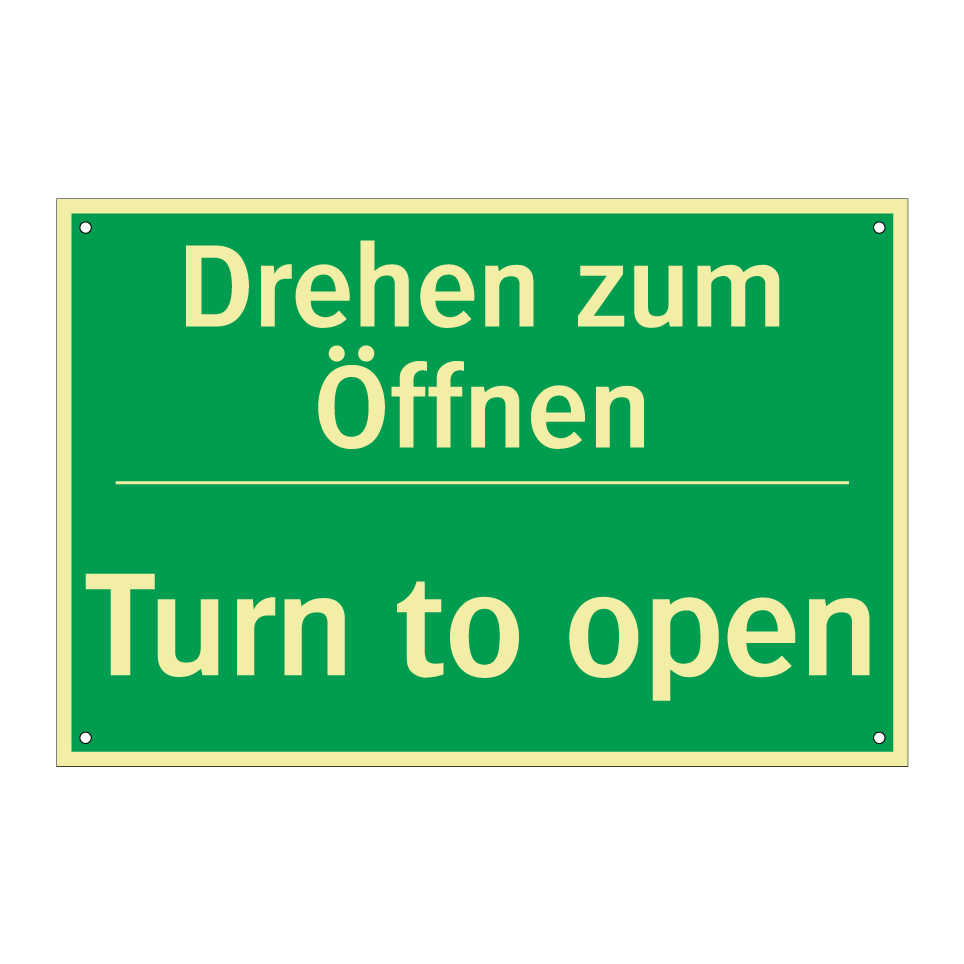 Drehen zum Öffnen - Turn to open