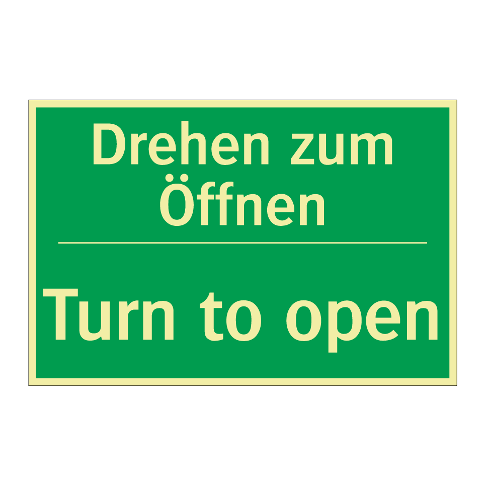 Drehen zum Öffnen - Turn to open
