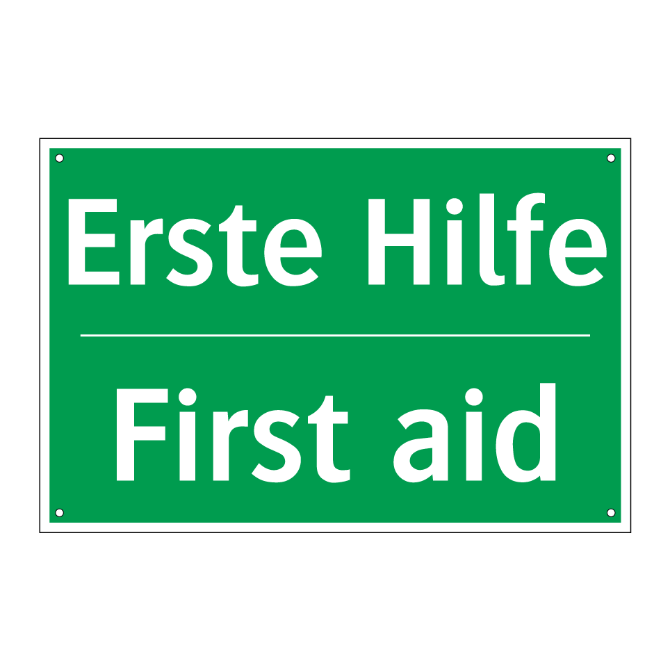 Erste Hilfe - First aid