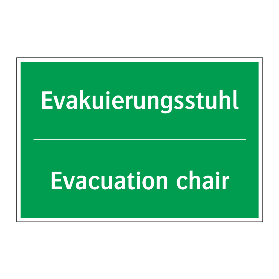 Evakuierungsstuhl - Evacuation chair