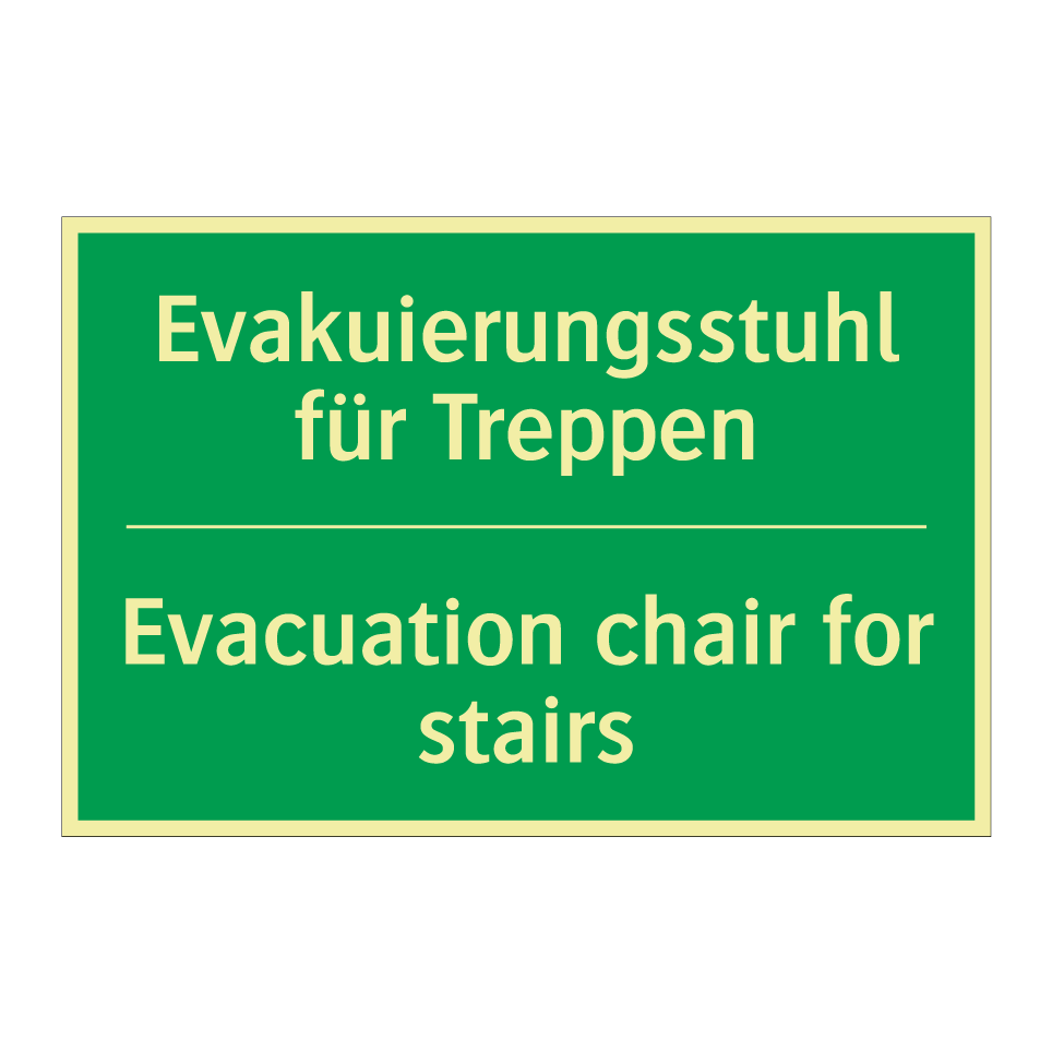 Evakuierungsstuhl für Treppen - Evacuation chair for stairs