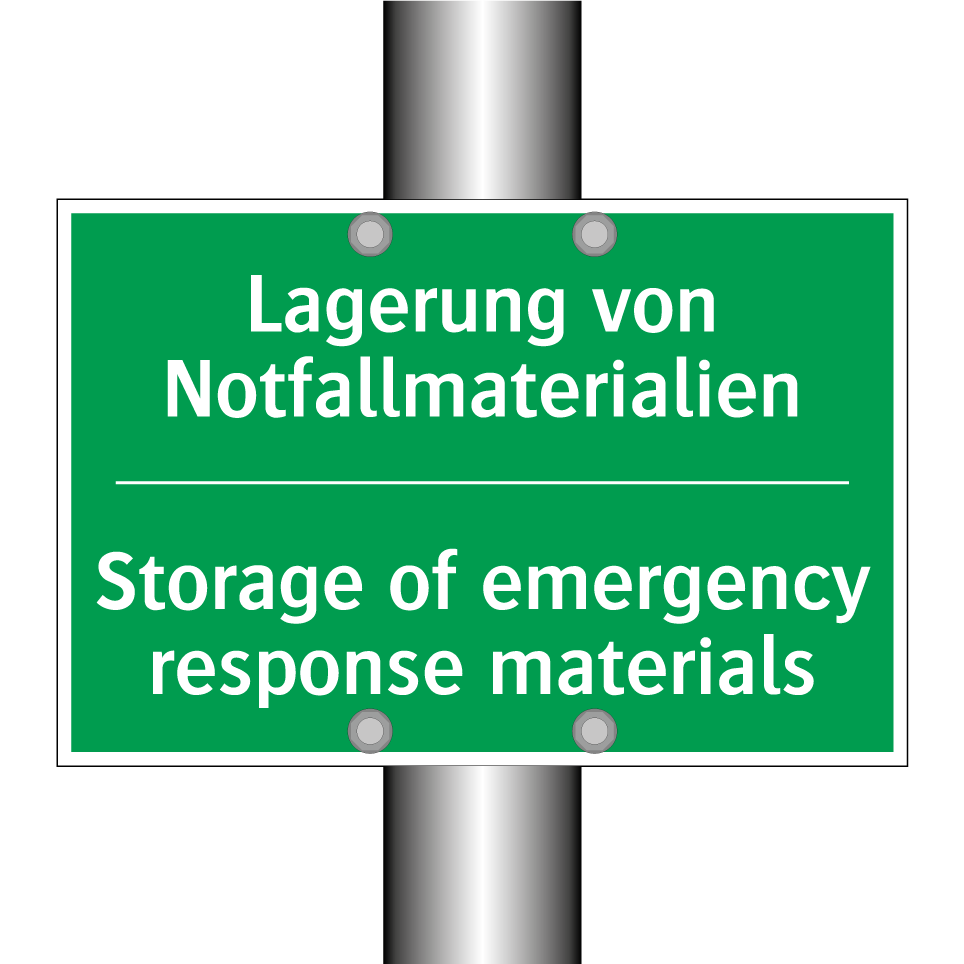 Lagerung von Notfallmaterialien /.../ - Storage of emergency response /.../