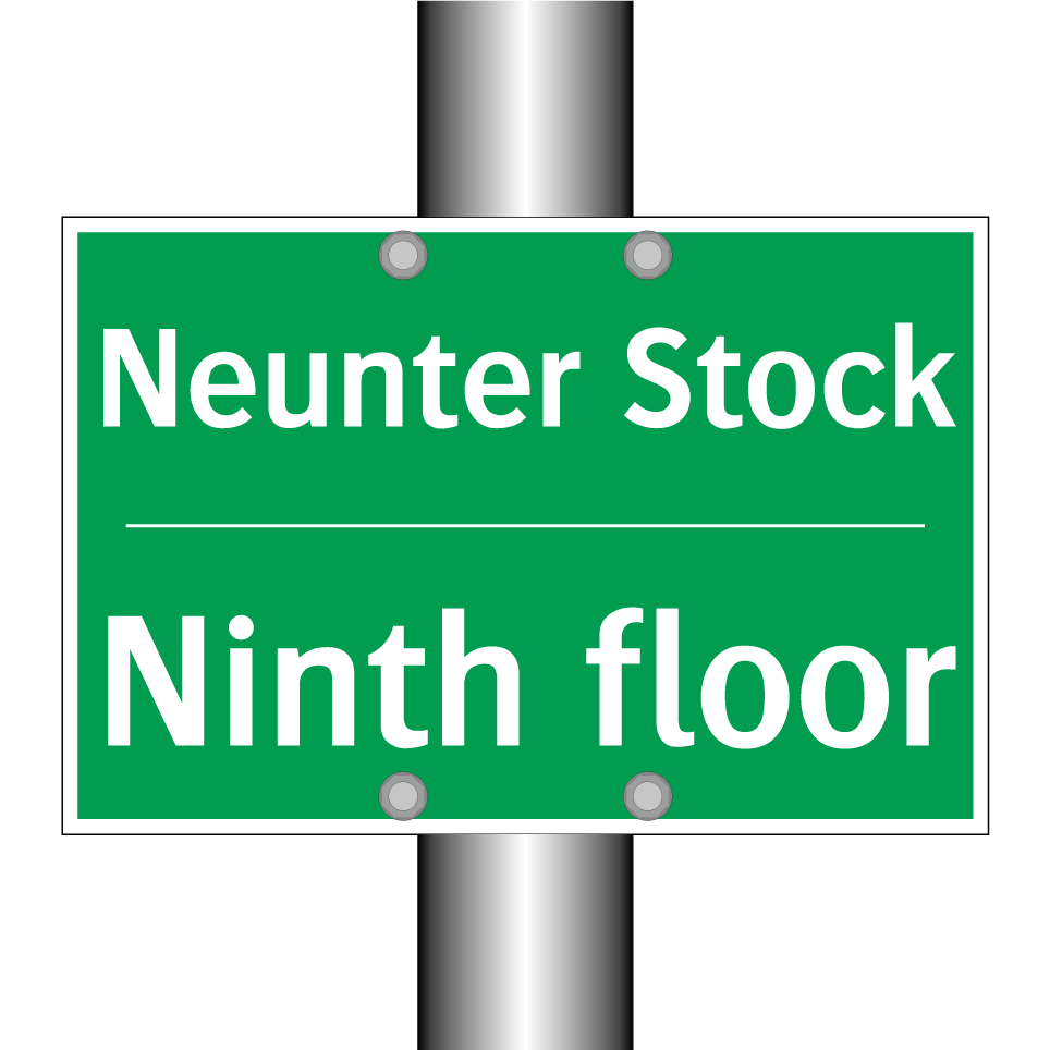 Neunter Stock - Ninth floor