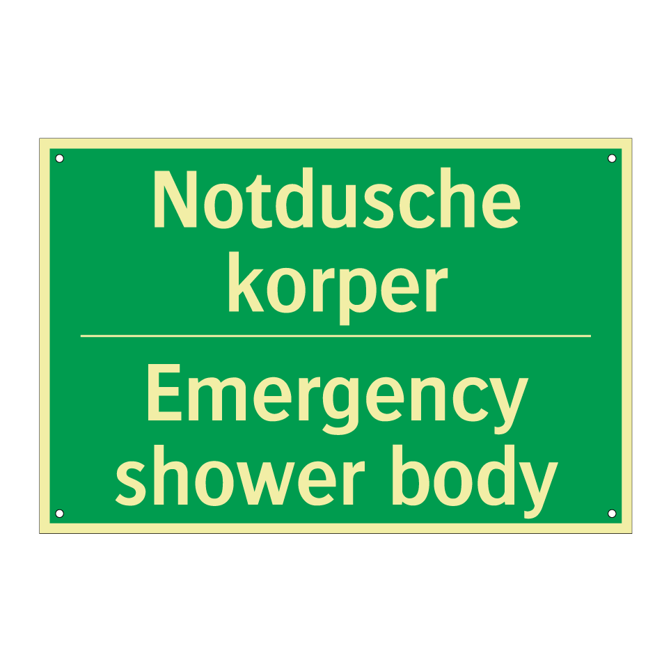 NOTDUSCHE KORPER - EMERGENCY SHOWER BODY