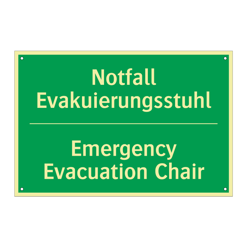Notfall Evakuierungsstuhl - Emergency Evacuation Chair