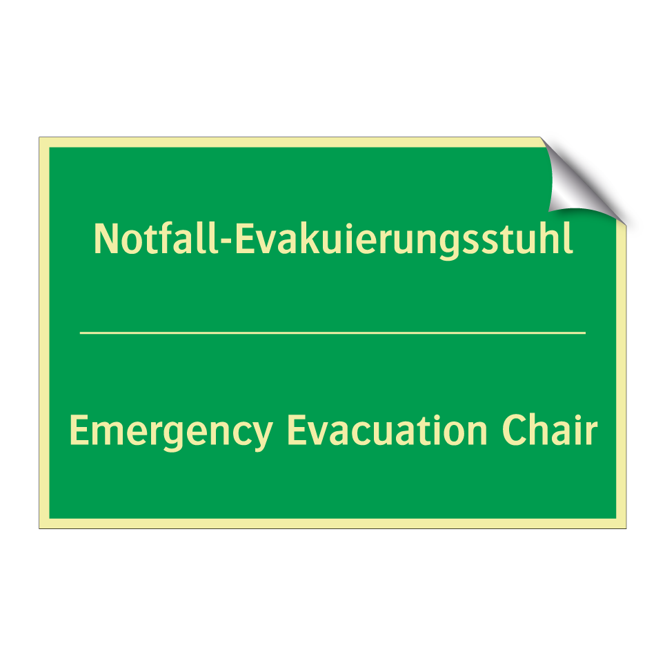 Notfall-Evakuierungsstuhl - Emergency Evacuation Chair