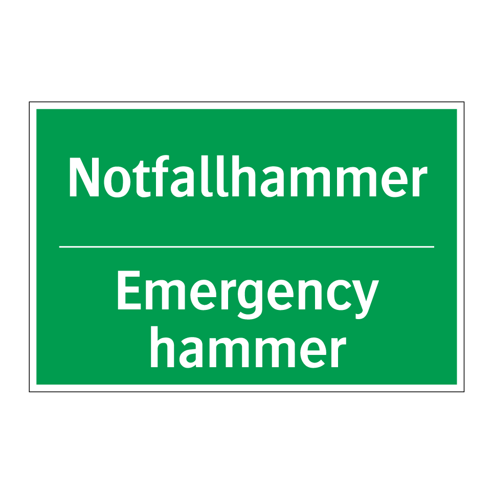 Notfallhammer - Emergency hammer