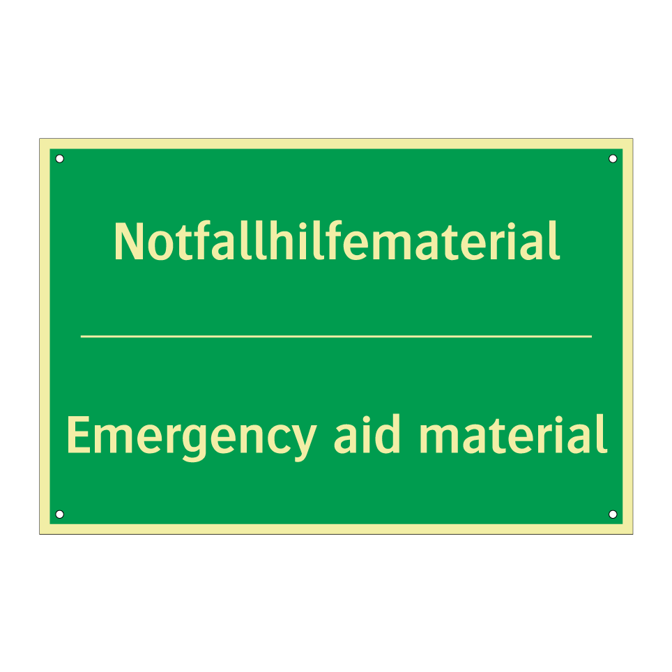 Notfallhilfematerial - Emergency aid material