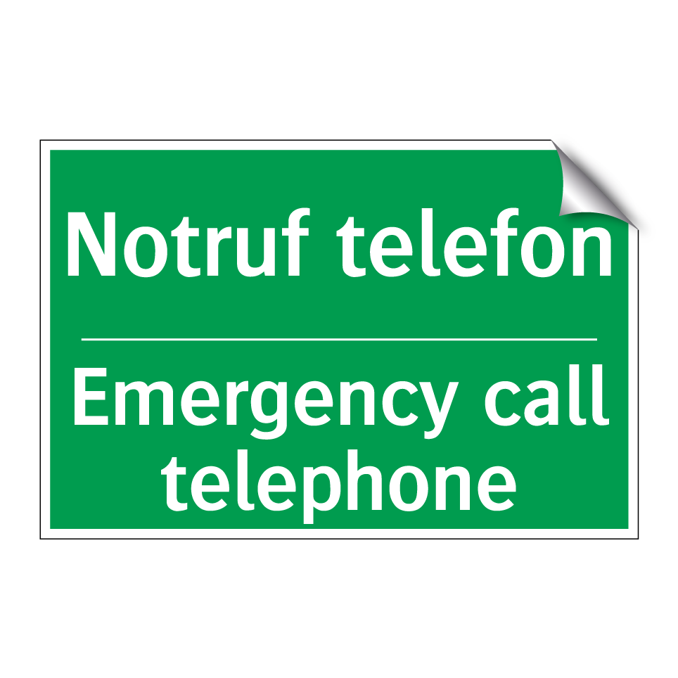 Notruf telefon - Emergency call telephone
