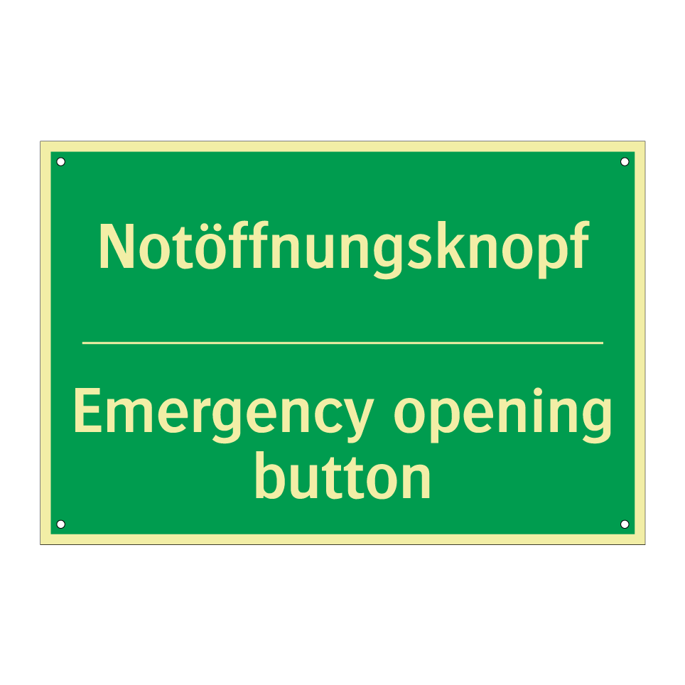 Notöffnungsknopf - Emergency opening button