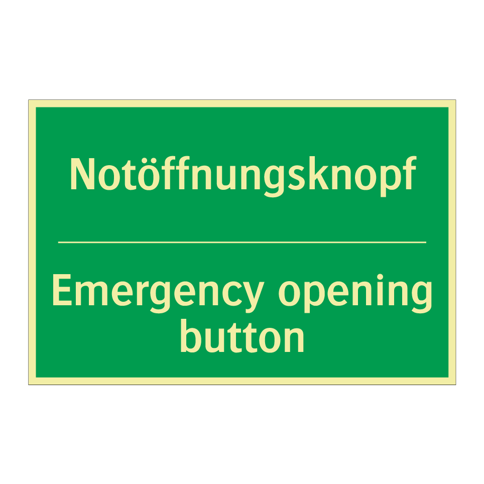 Notöffnungsknopf - Emergency opening button
