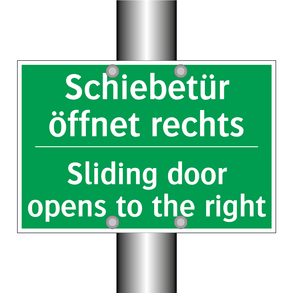 Schiebetür öffnet rechts - Sliding door opens to the right /.../
