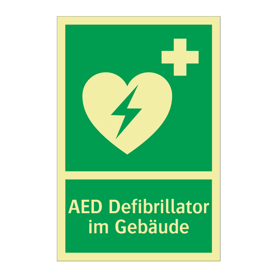 AED Defibrillator im Gebäude