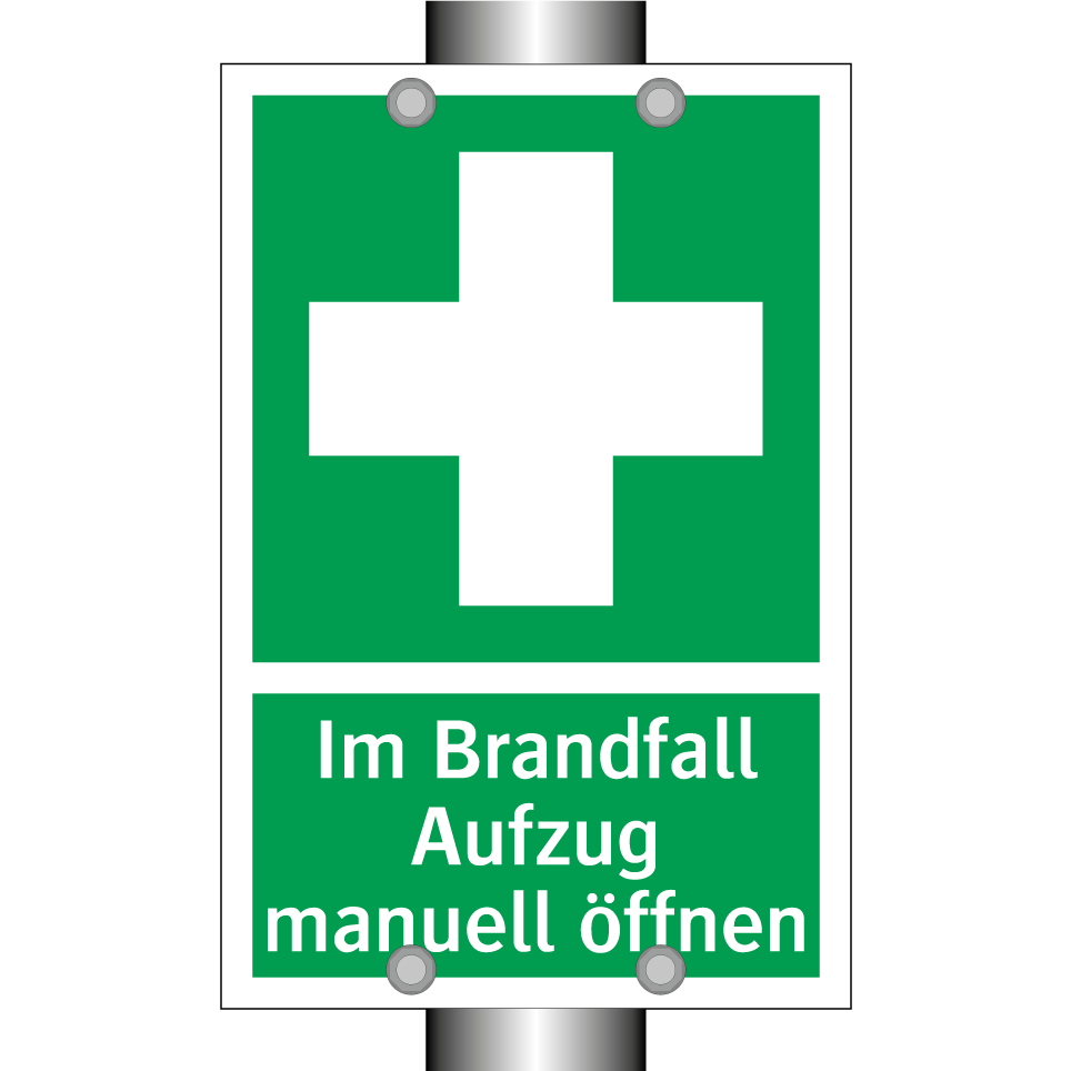 Im Brandfall Aufzug manuell öffnen