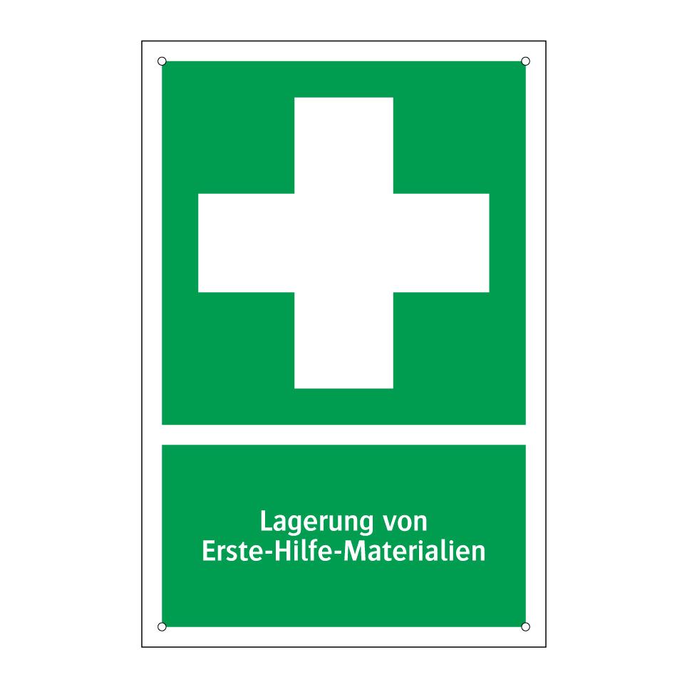 Lagerung von Erste-Hilfe-Materialien