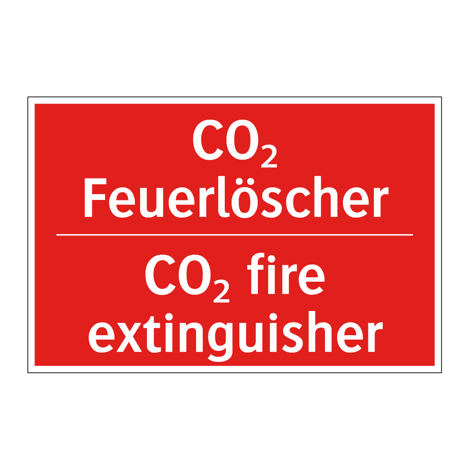 CO₂ Feuerlöscher - CO₂ fire extinguisher