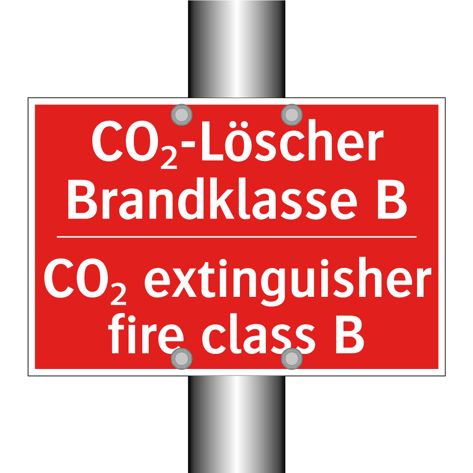 CO₂-Löscher Brandklasse B - CO₂ extinguisher fire class B