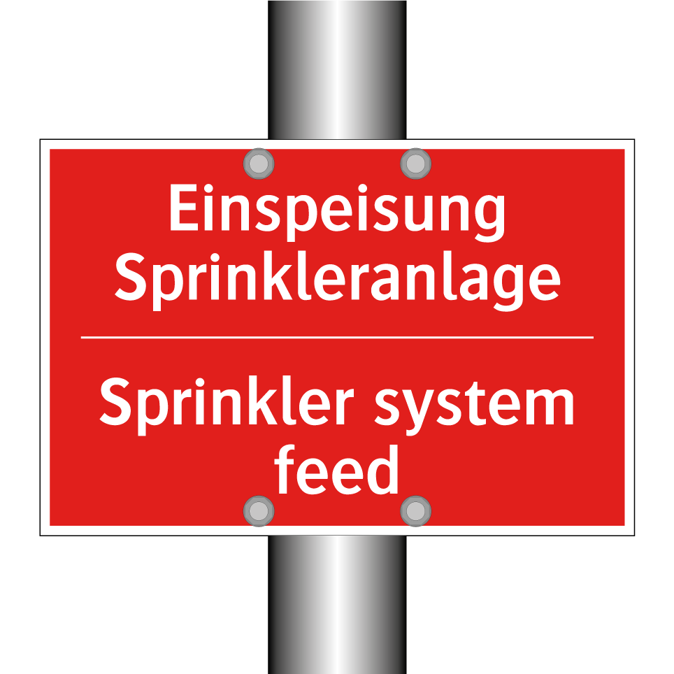 Einspeisung Sprinkleranlage - Sprinkler system feed