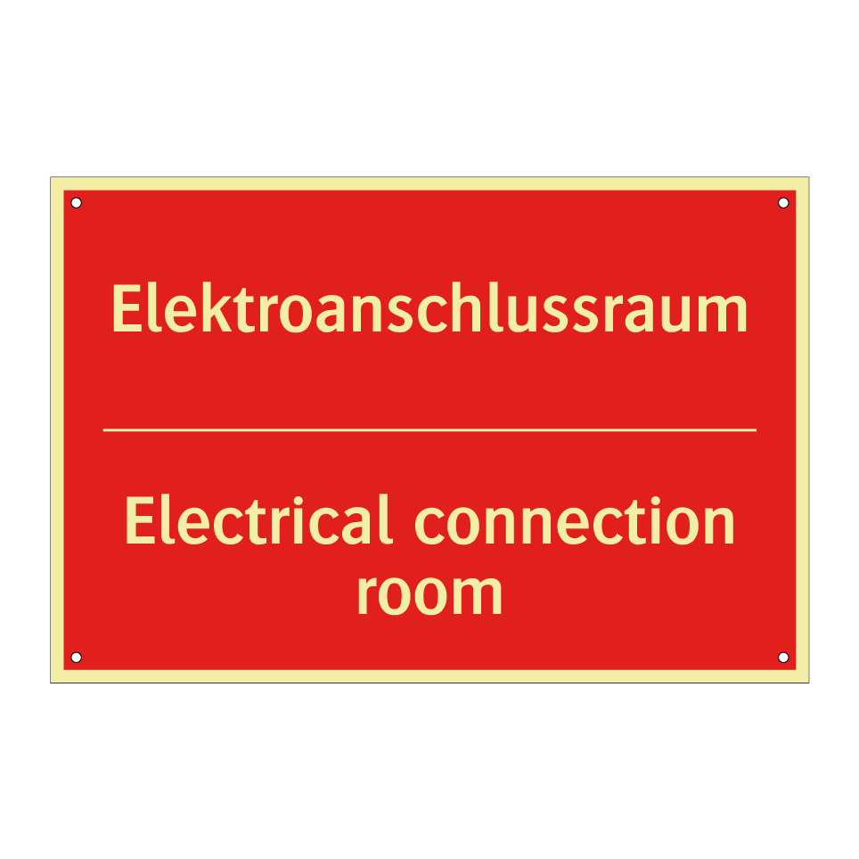 Elektroanschlussraum - Electrical connection room