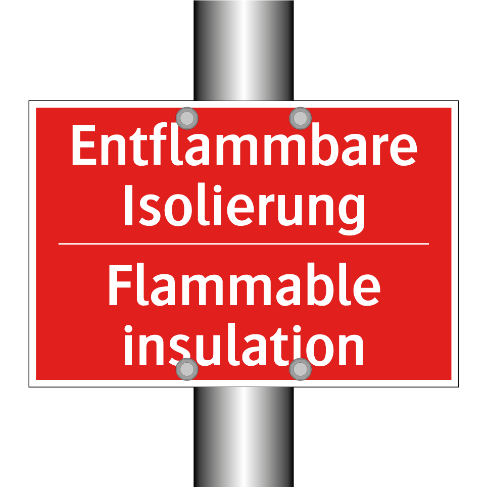 Entflammbare Isolierung - Flammable insulation